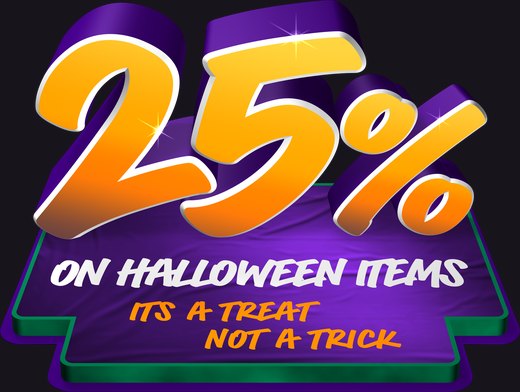 25% off – Halloween