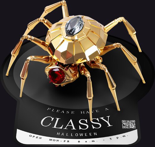 Spiders Jewelry Gold Gems Gallery